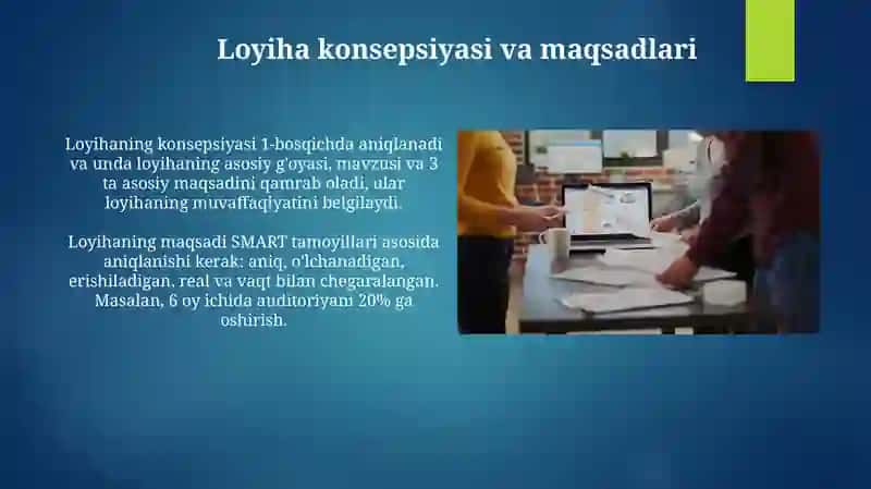 Oʼz medialoyihasini ishlab chiqish va taqdim etish 3