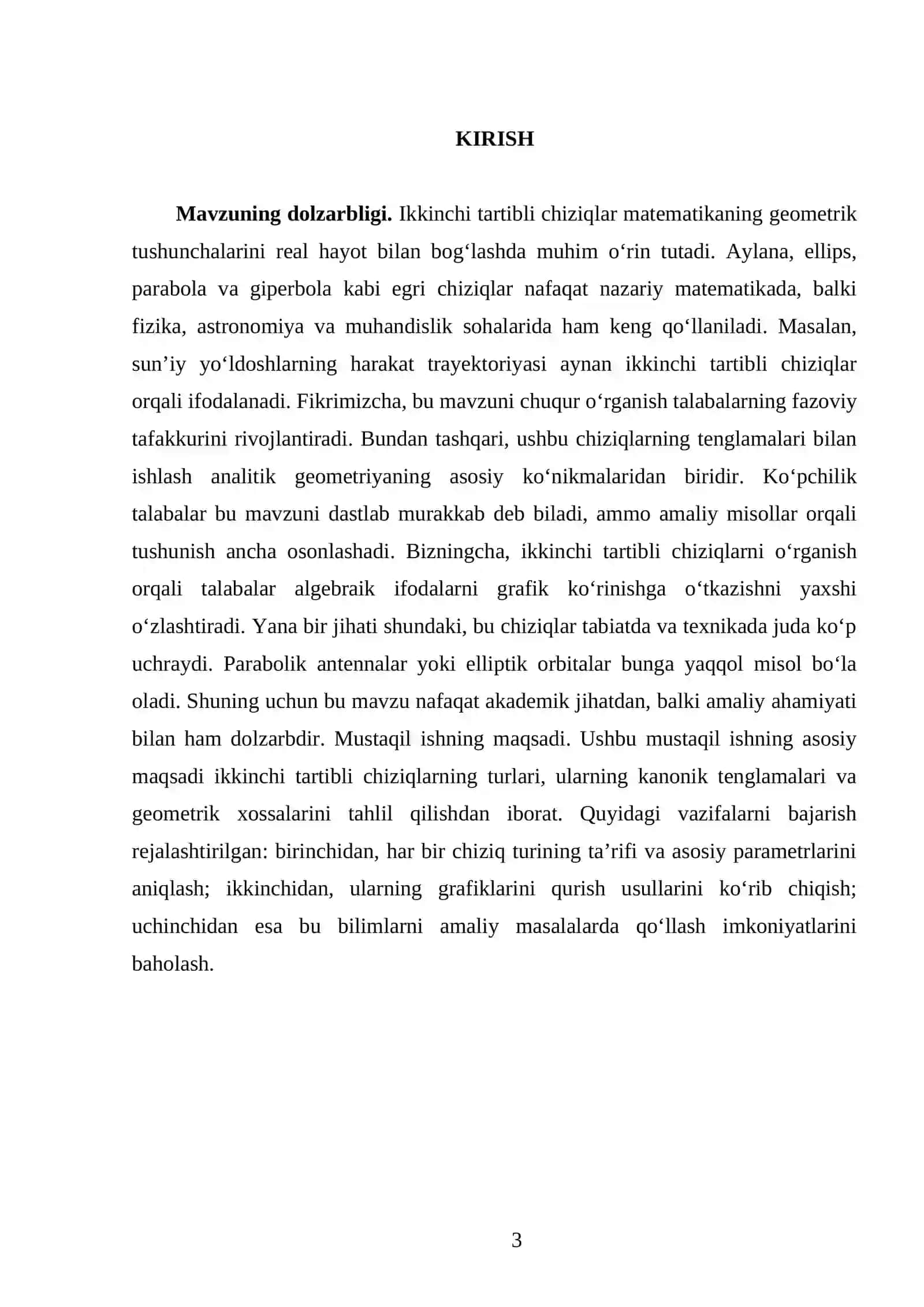 Ikkinchi tartibli chiziqlar 3