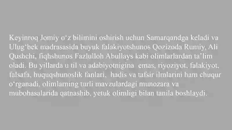 A.Jomiy hayoti va ijodi 3