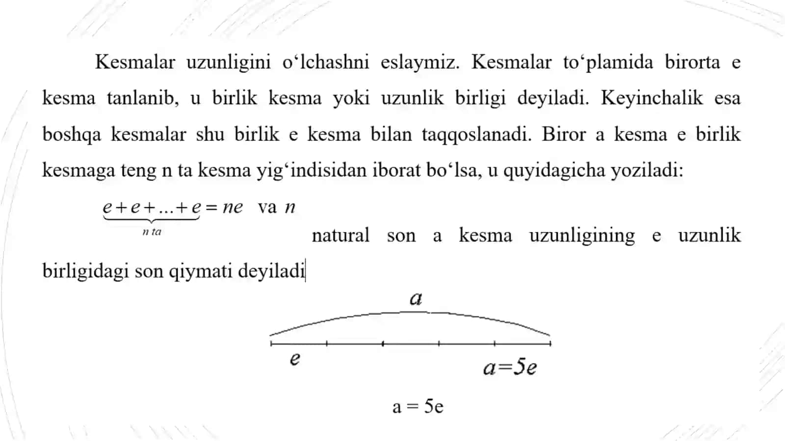 Natural son miqdorlarni o‘lchash natijasi sifatida 3