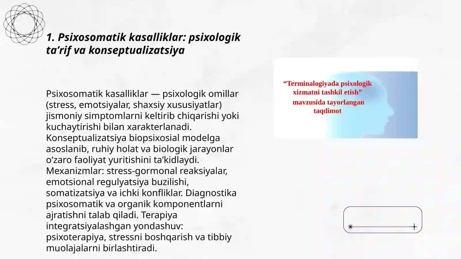 Psixosomatik kasalliklarning psixologik jihatlari 3