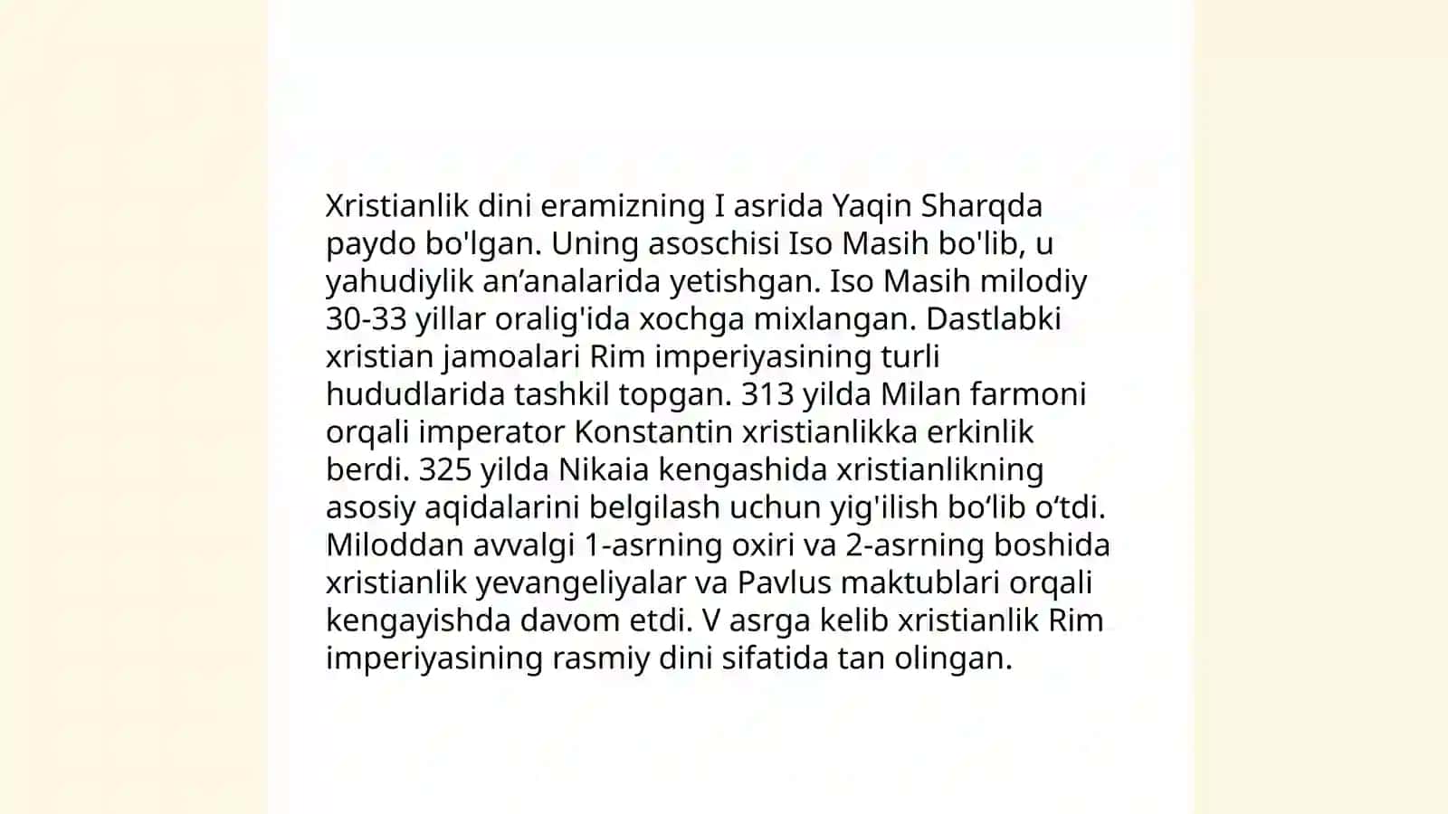 Xristian dini va asosiy gʻoyalari Boʻronova Shohista 3