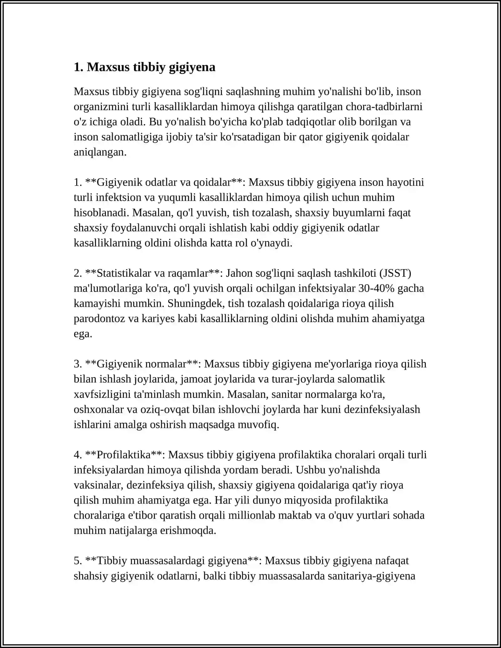 Maxsus tibbiy gigiyena 3