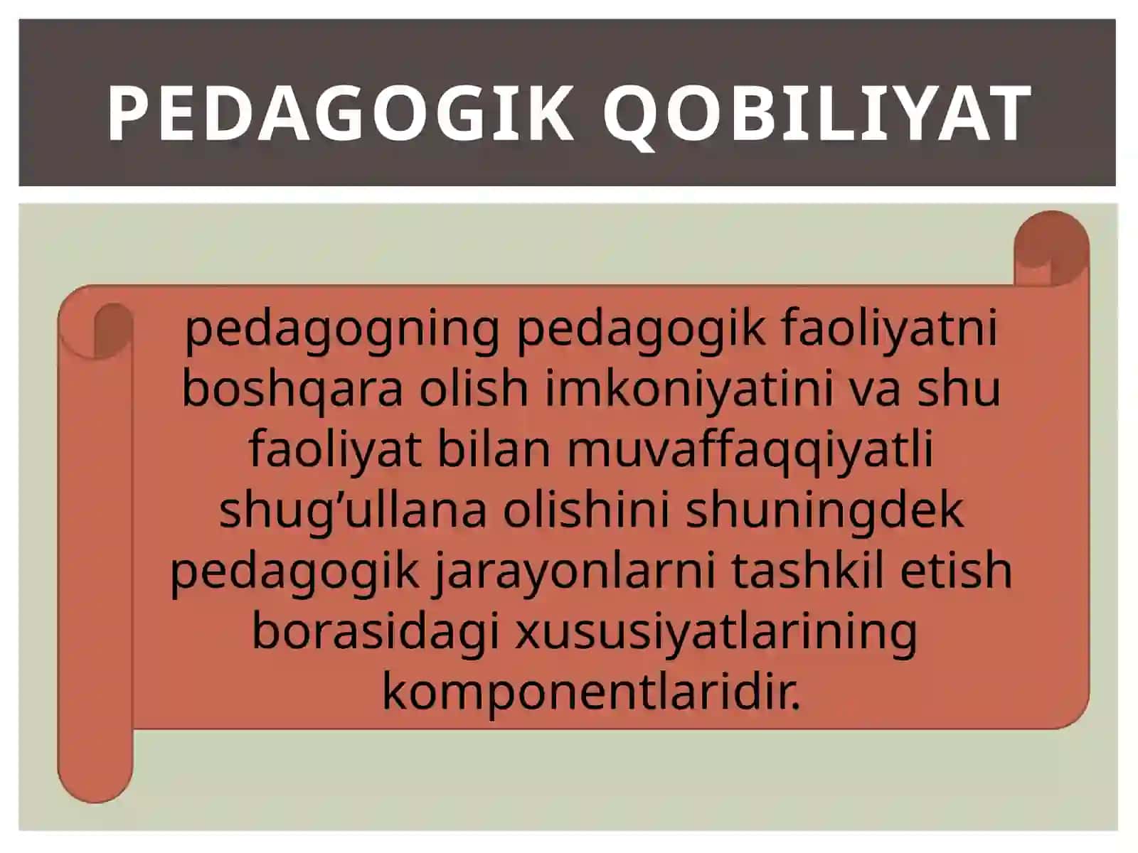 O’qituvchi faoliyatida pedagogik qobilyatlar 3