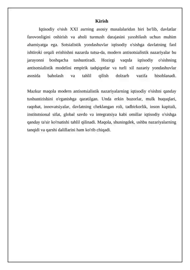 Iqtisodiy o'sish: asosiy tamoyillar 3