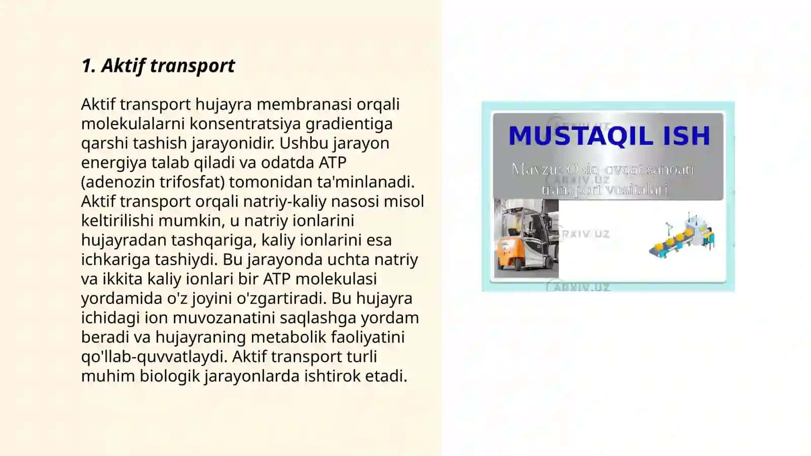 Membranalar orqali transport mexanizmi 3