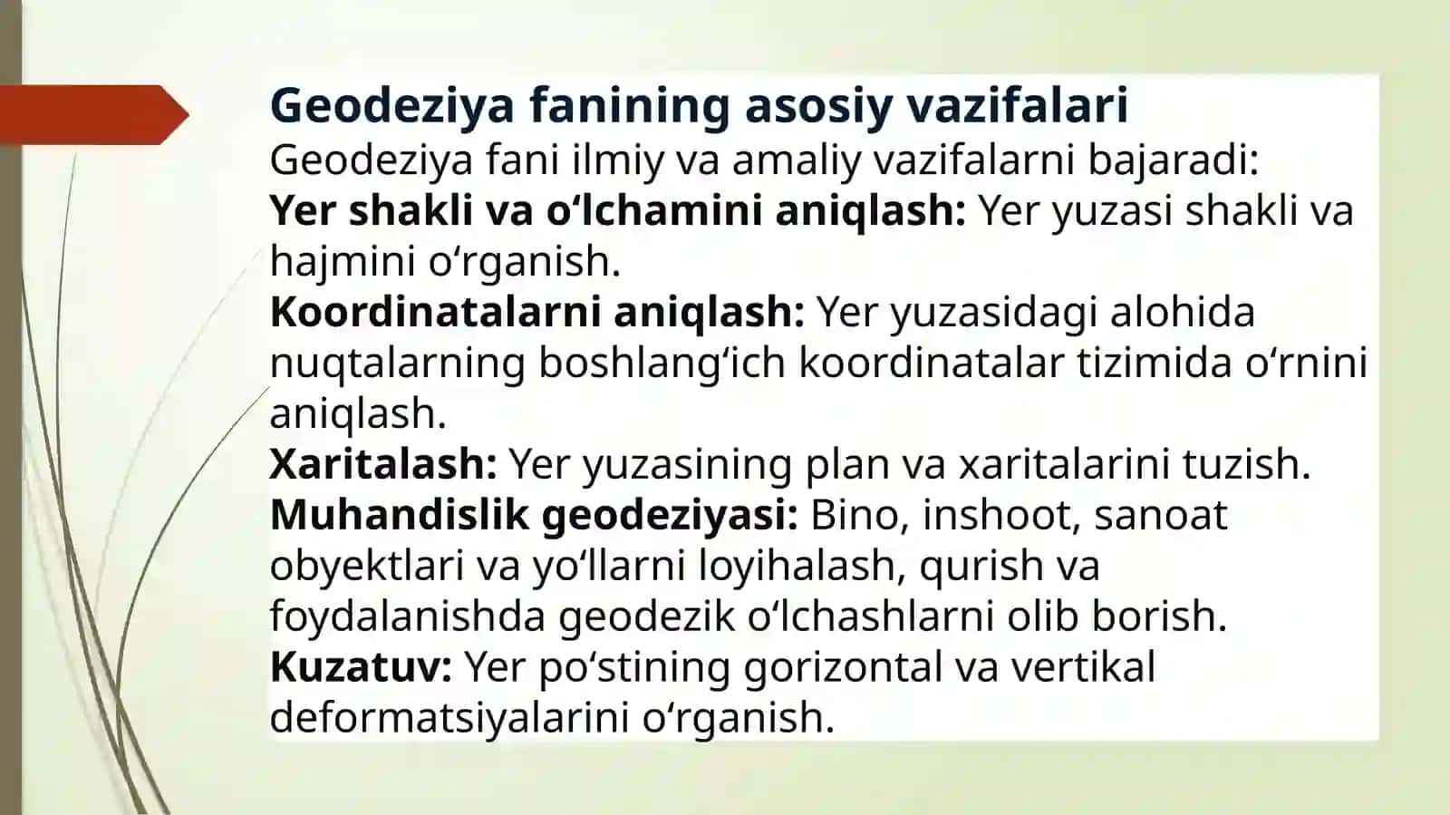 Geodeziya fani va vazifasi 3