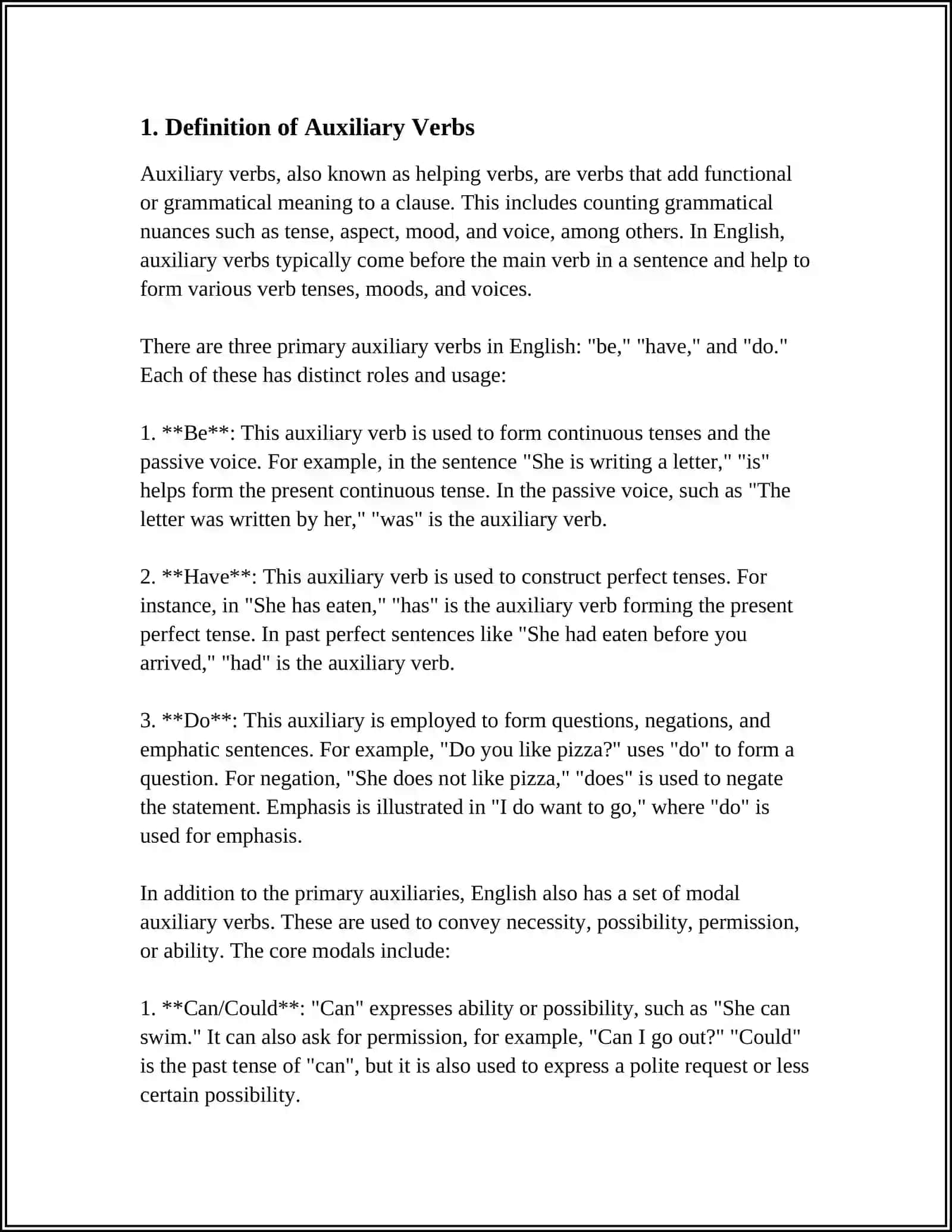 AUXILIARY VERBS 3