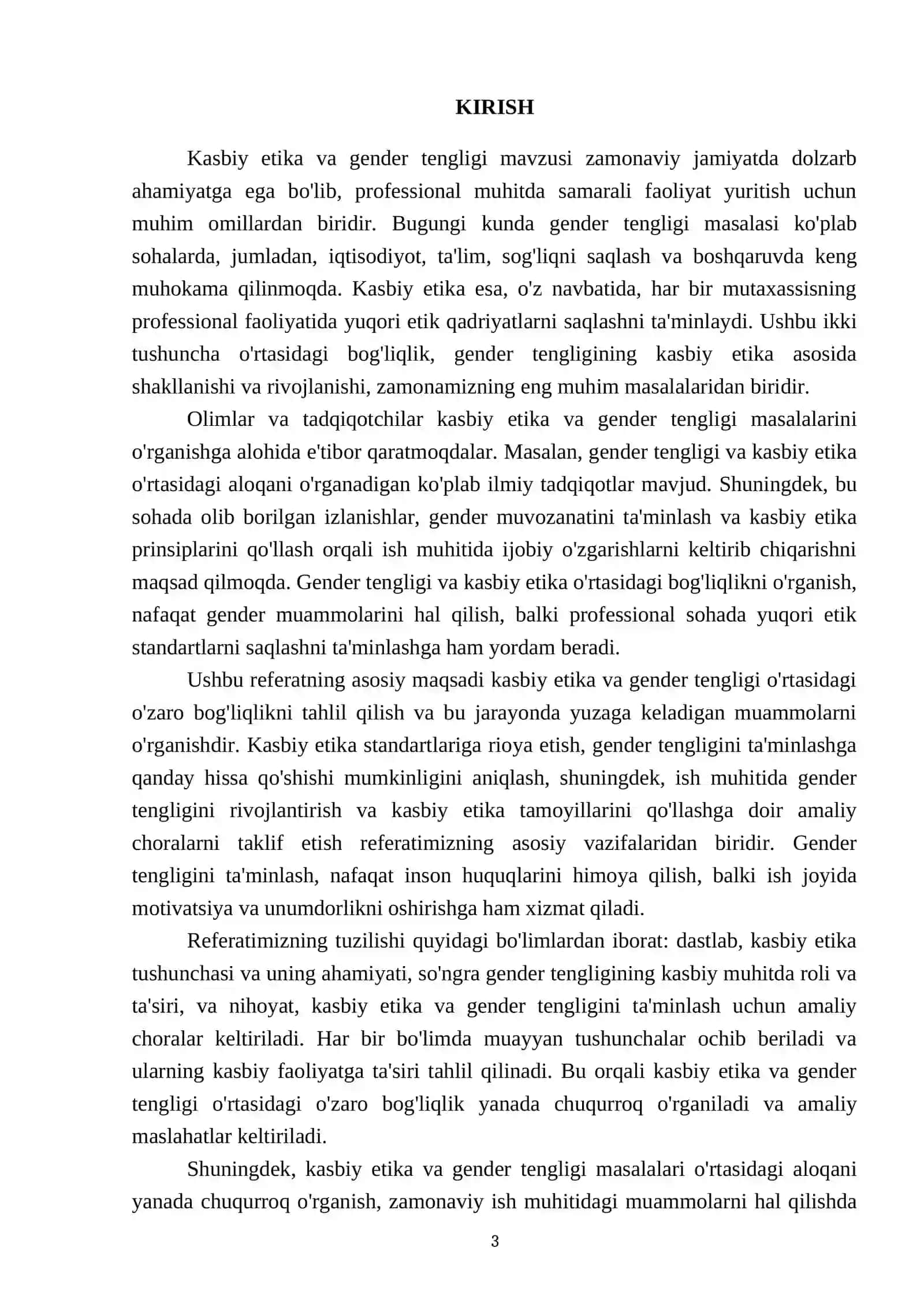 Kasbiy etika va gender tengligi 3