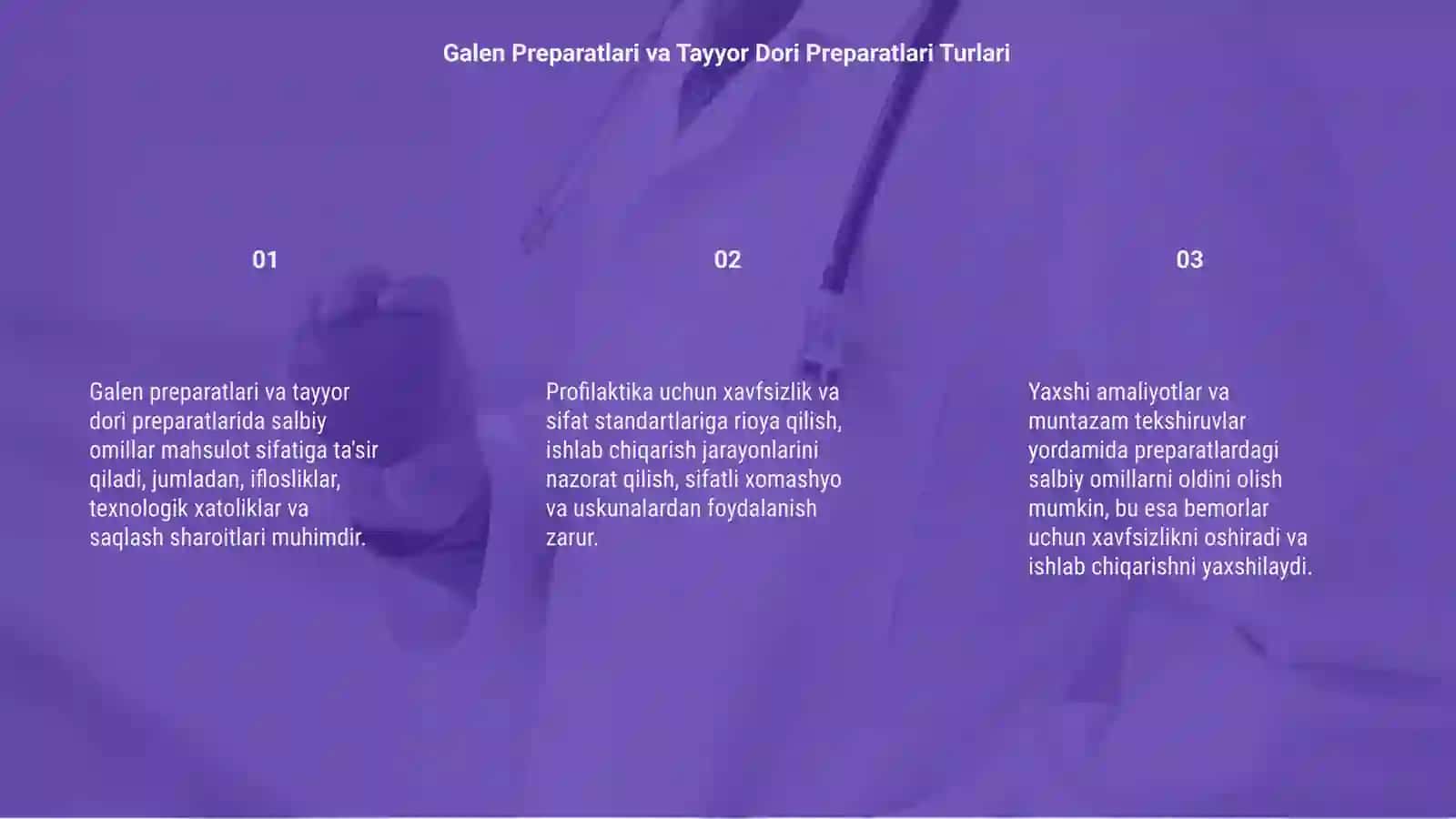 Galen Preparatlari va Tayyor Dori Preparatlari 3