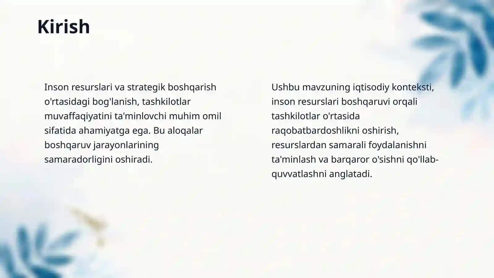 Inson resurslarini strategik boshqarish 3
