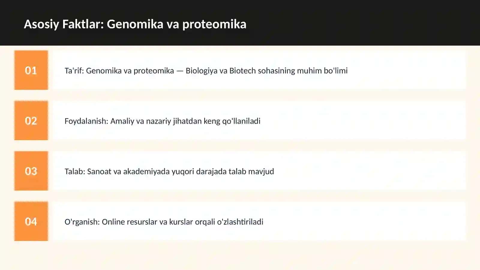 Genomika va proteomika 3