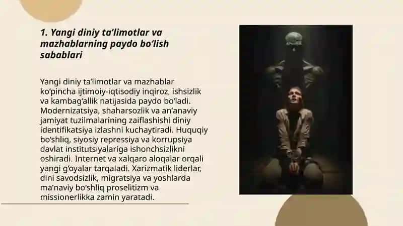 Yangi diniy ta’limotlar va mazhablar 3