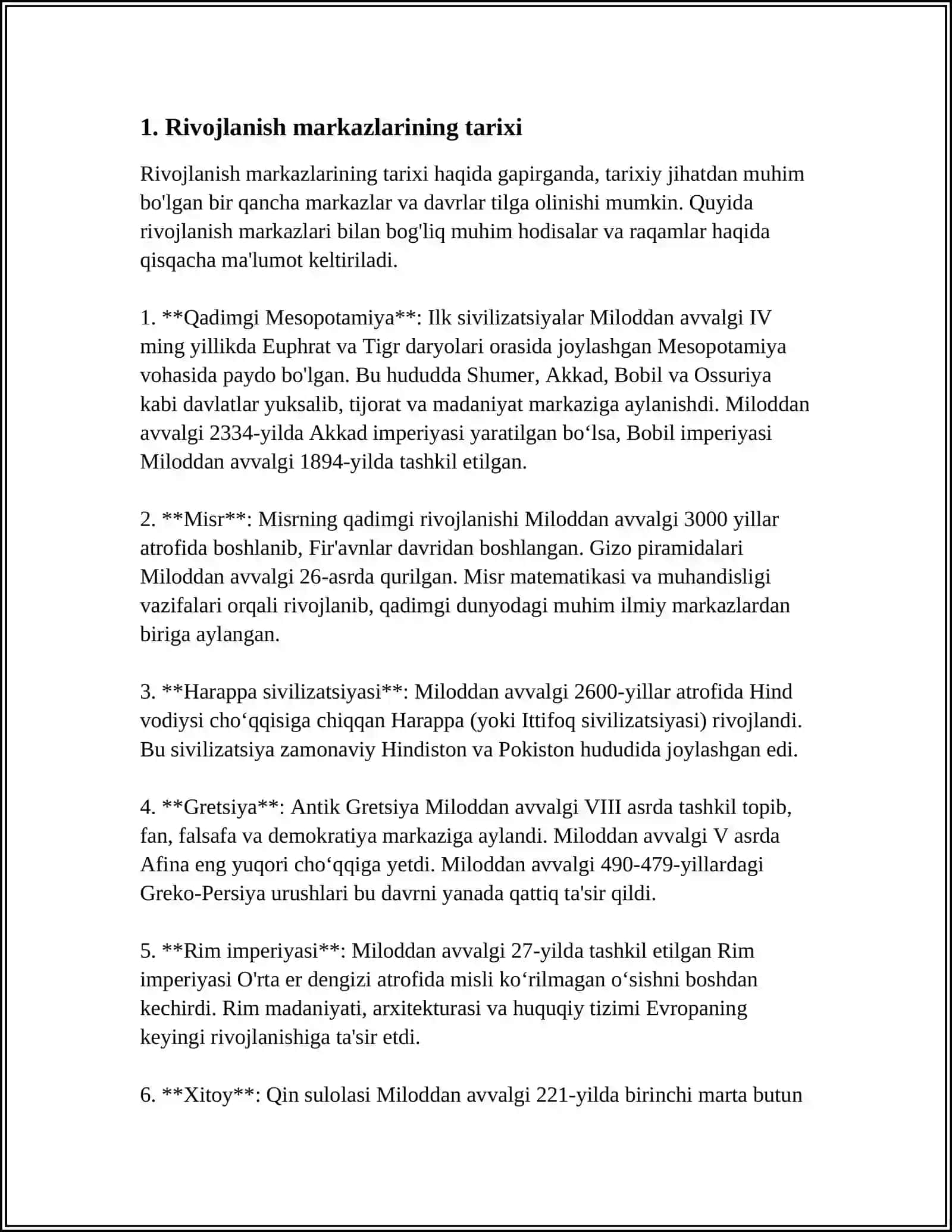 RIVOJLANISH MARKAZLARI 3