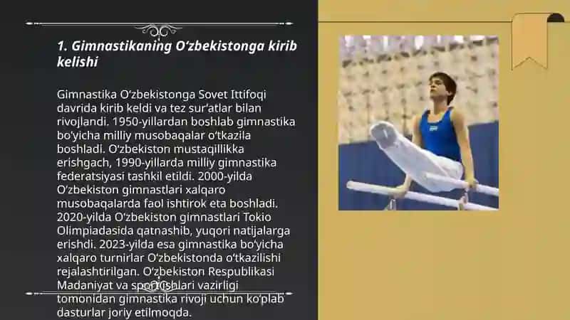 Oʻzbekistonda gimnastikaning rivojlanish tarixi 3