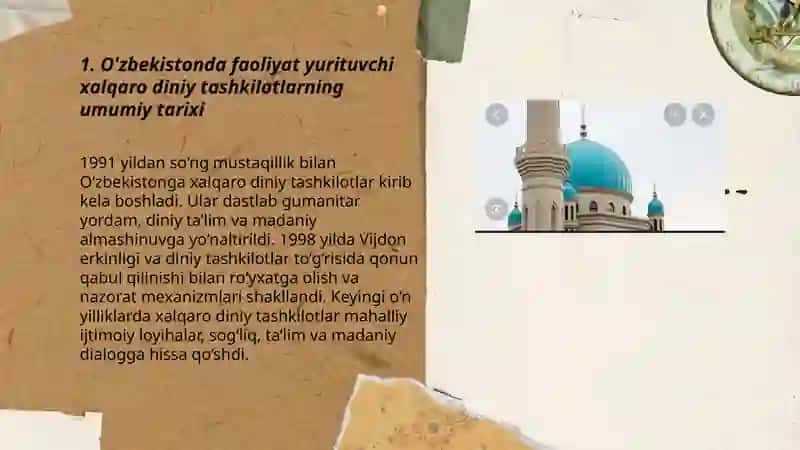 Xalqaro diniy tashkilotlar faoliyatining tarixi 3
