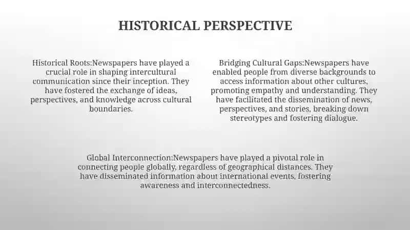 The Role Newspapers In The Development Of Intercultural Communication 3