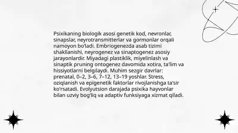 Psixologiyada psixika va ongning taraqqiyoti 3