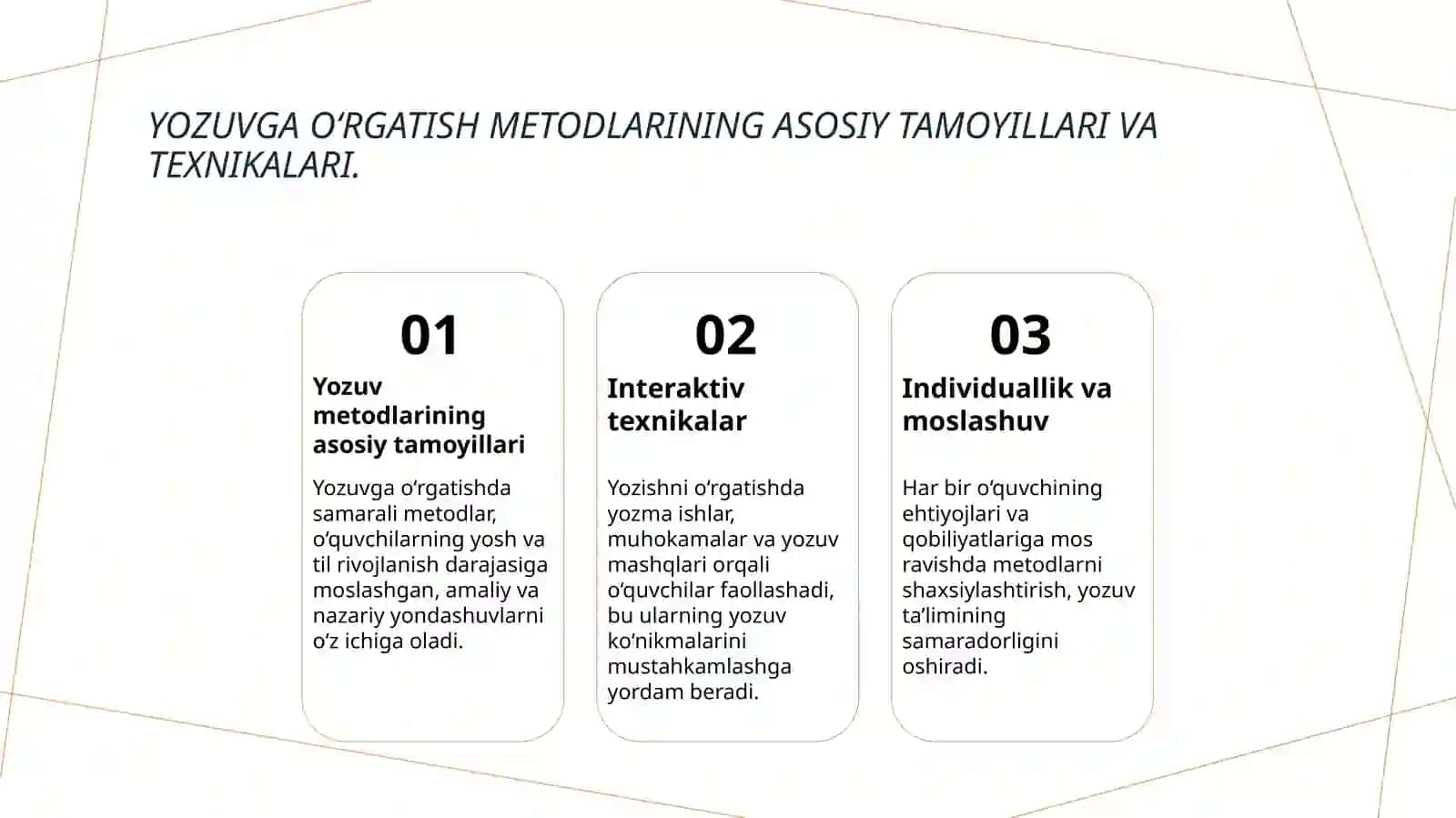 Yozuvga o‘rgatishning asosiy metodlari va texnikalari 3