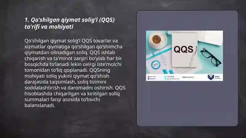 Qoʻshilgan qiymat soligʻi (QQS) 3