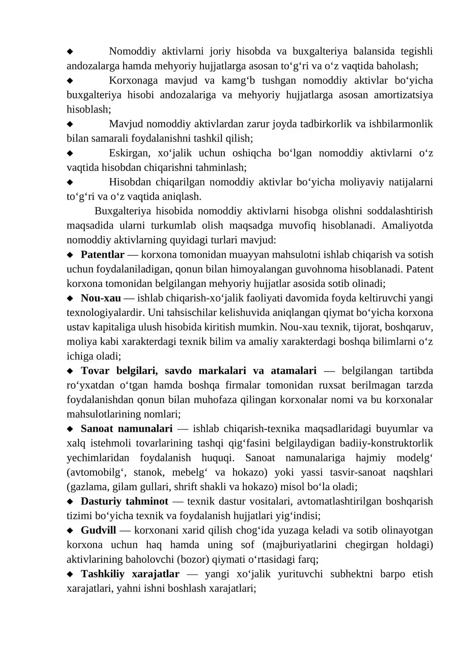 Nomoddiy aktivlarni hisobini tashkil etish 3