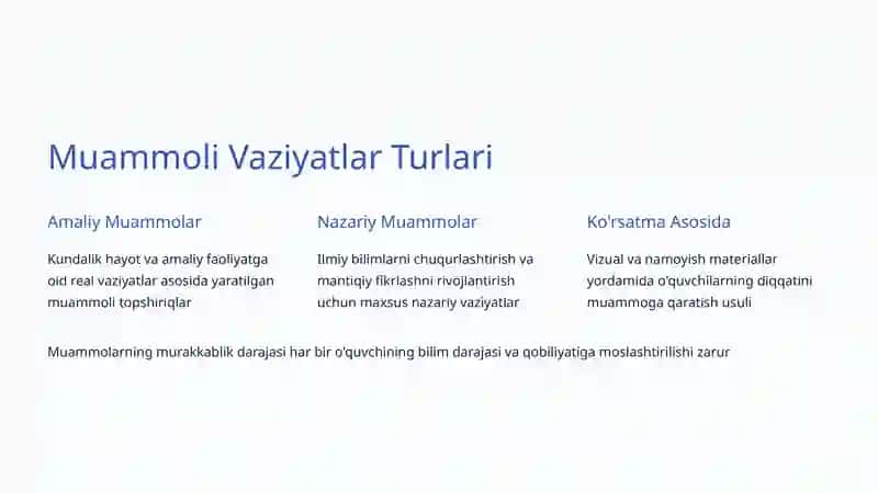 Muammoli Ta'lim Texnologiyasi 3