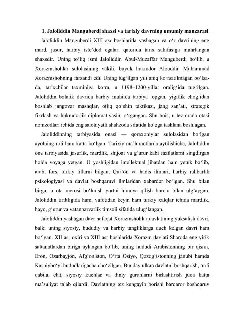 Jaloliddin Manguberdi – Vatan himoyachisi 3