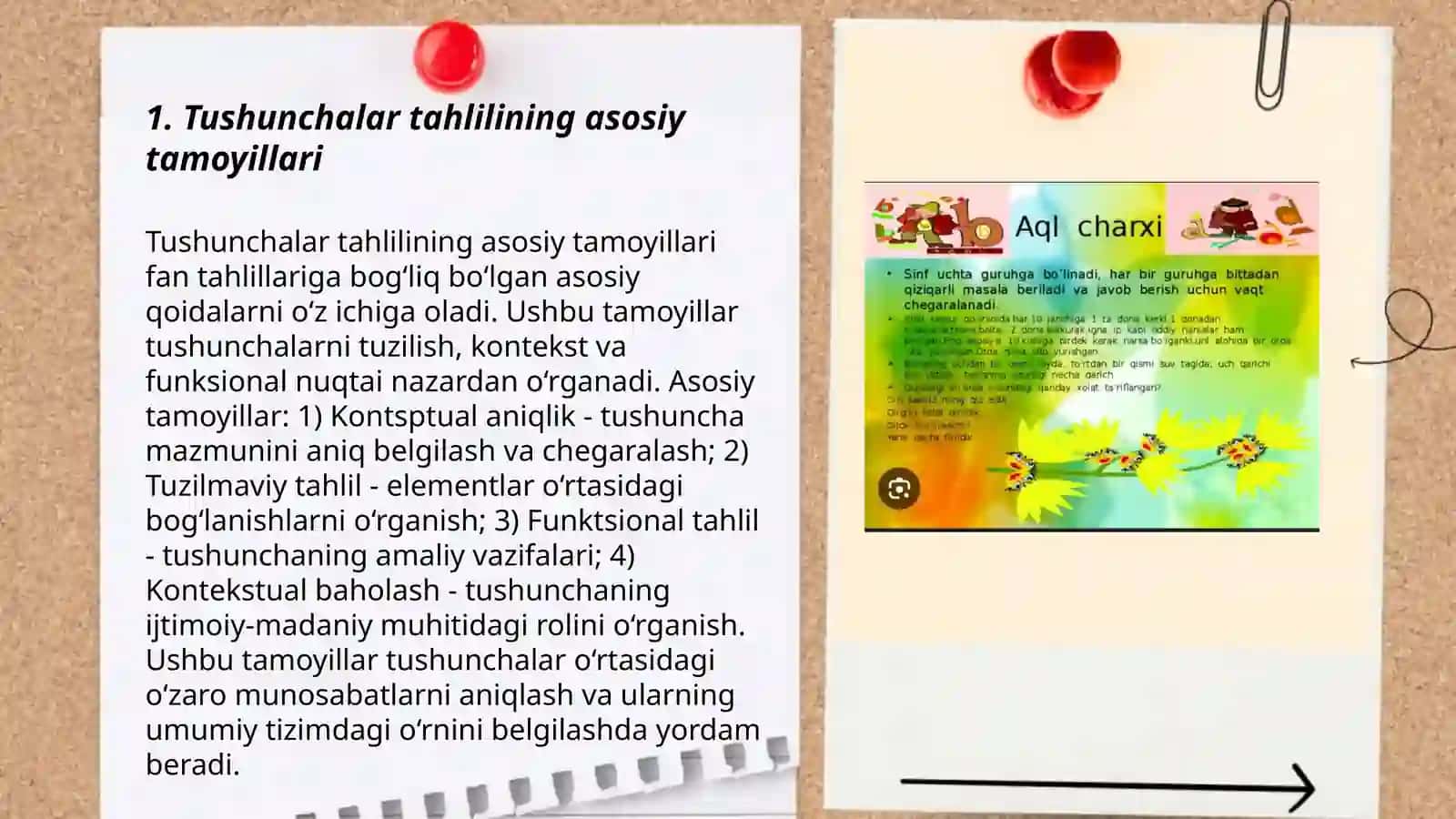 Tushunchalar tahlili” metodi 3