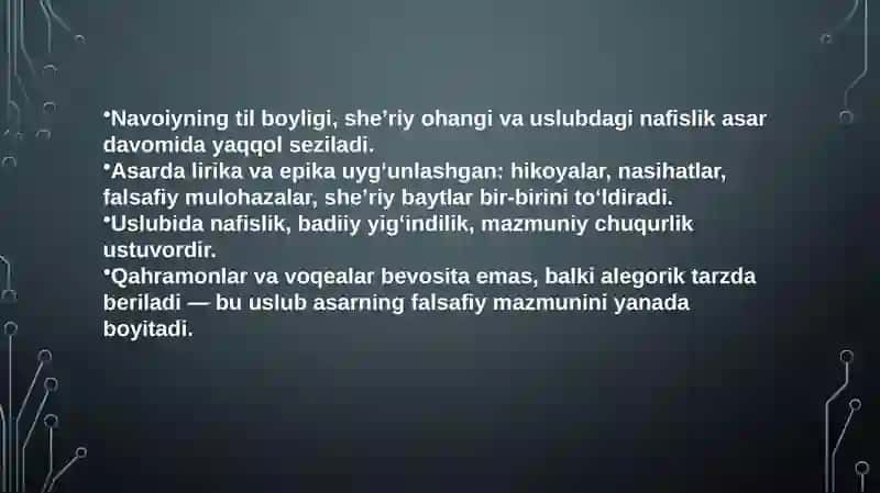 “Lison ut-tayr” DA navoiyning badiiy-uslubiy mahorati500 3