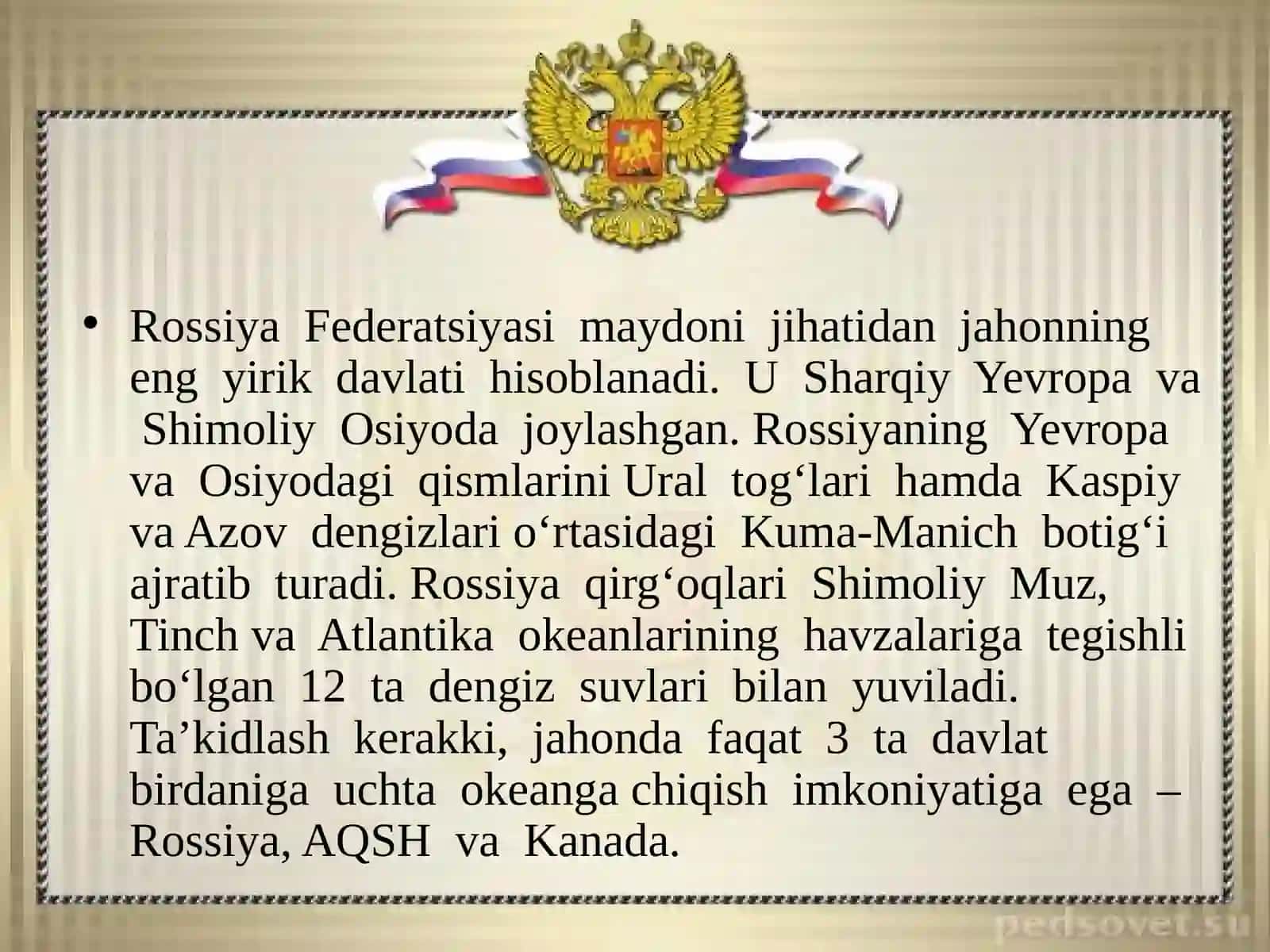 Rossiya Federatsiyasi 3
