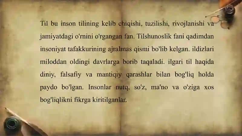 Tilshunoslik fanidan tayyorlagan taqdimoti 3