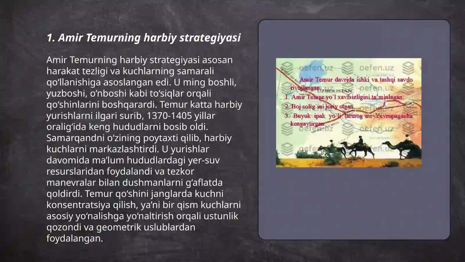 Amir Temurning harbiy strategiyasi 3