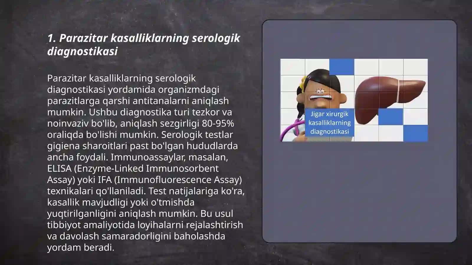 Parazitar kasalliklarning diagnostika usullari 3