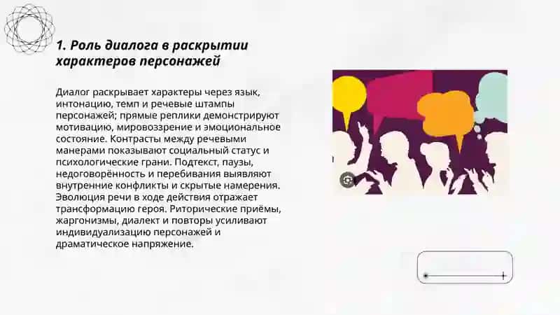 Художественные функции драматического диалога 3