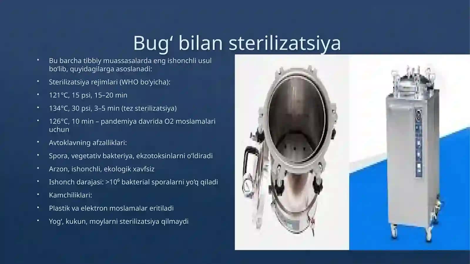 Tibbiyotda zamonaviy sterilizatsiya usullari 3