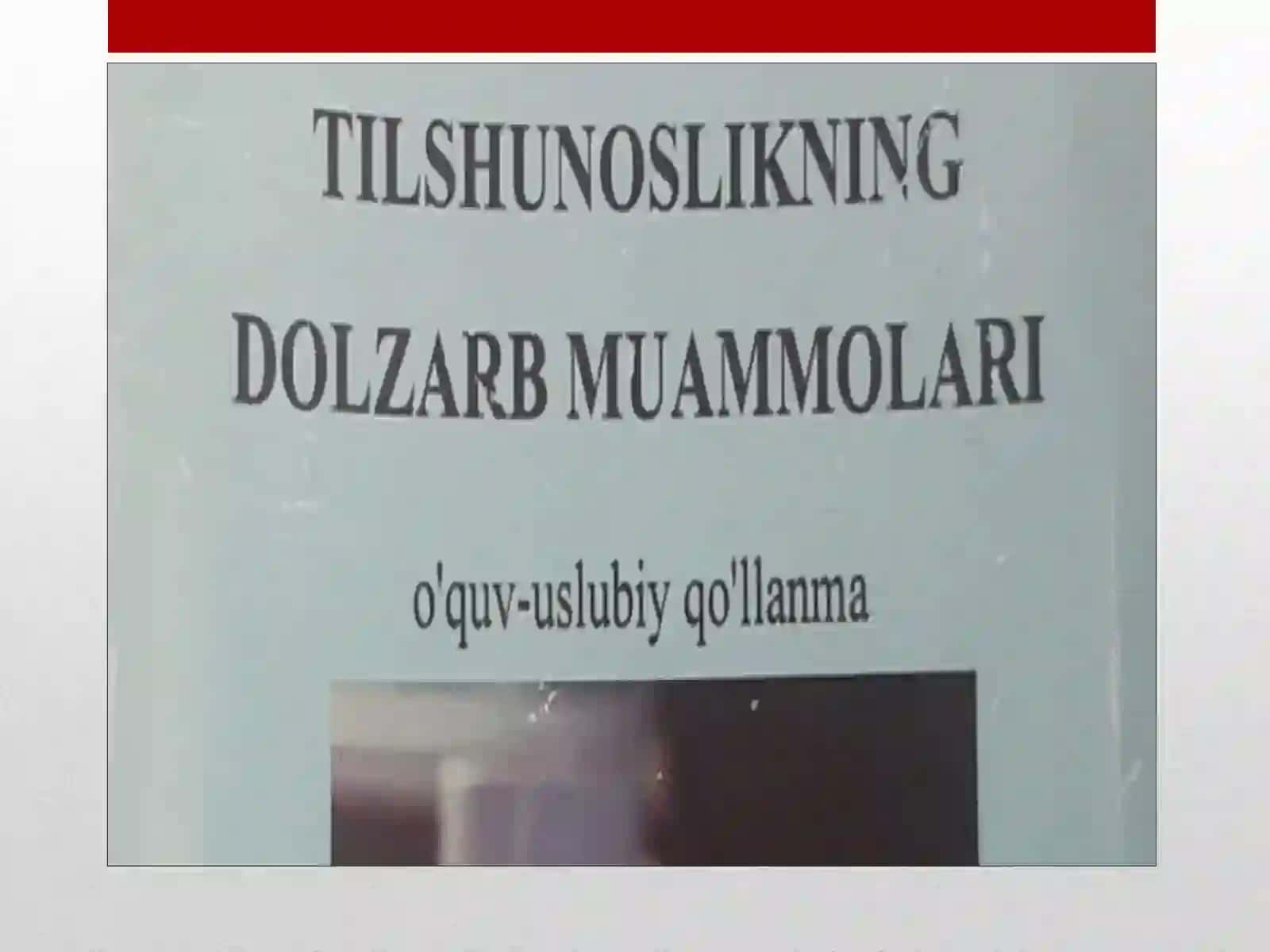 Zamonaviy tilshunoslik masalalari 3