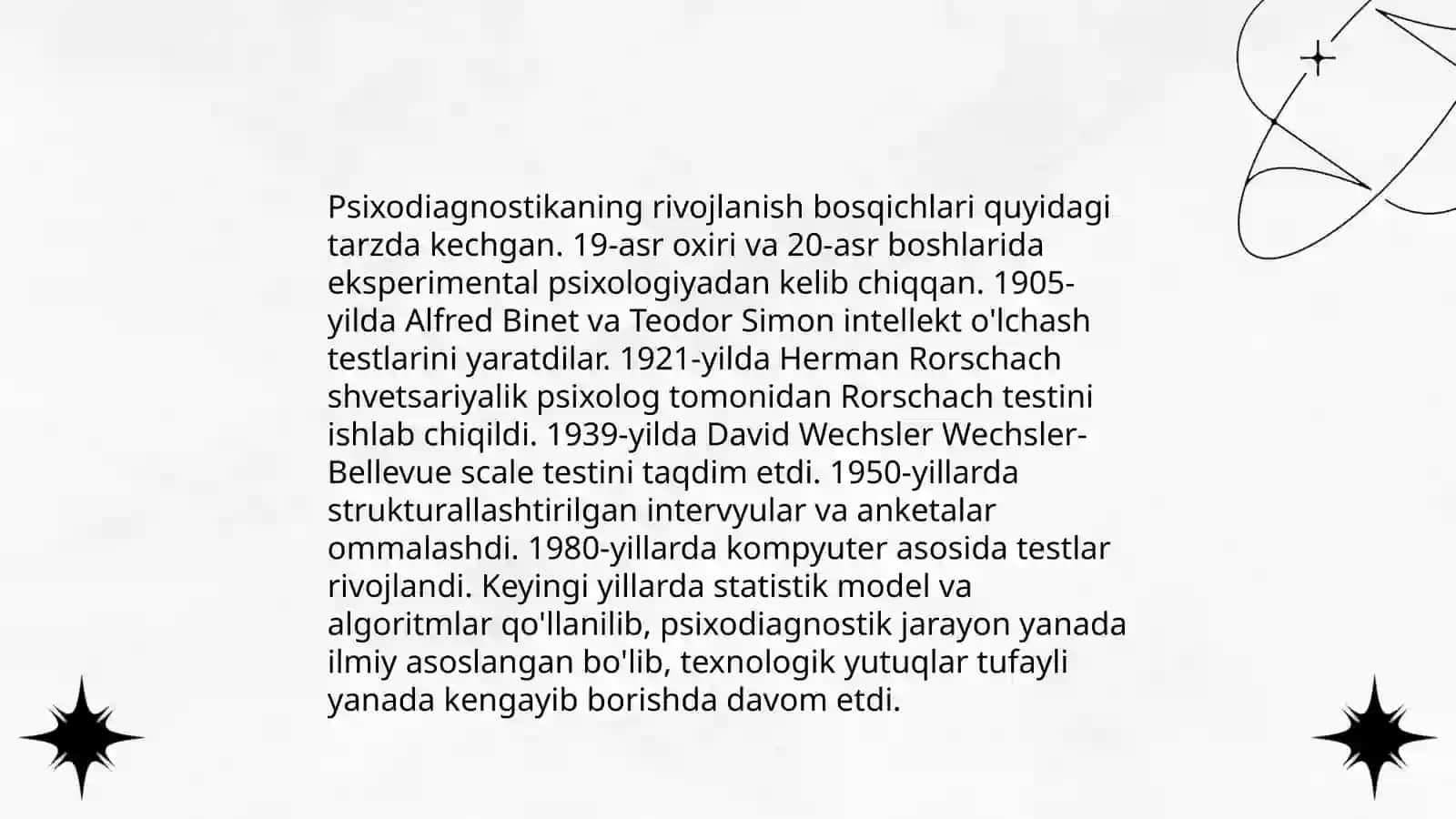Psixodiagnostikaning tarixi 3