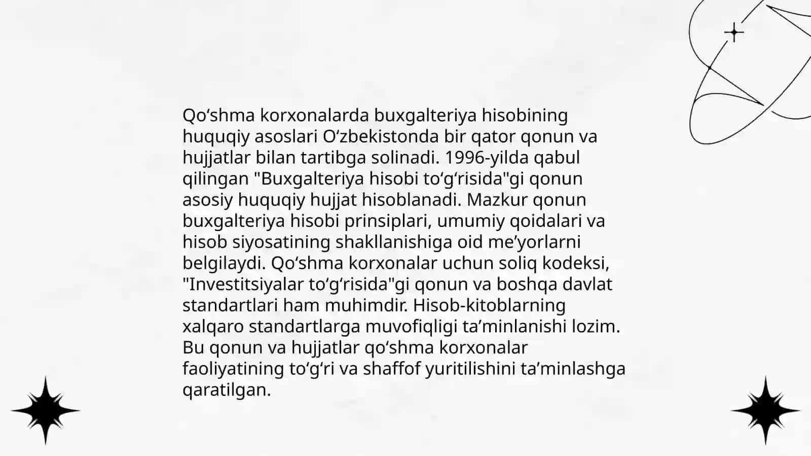 Qoshma korxonalarda buxgalteriya hisobi 3
