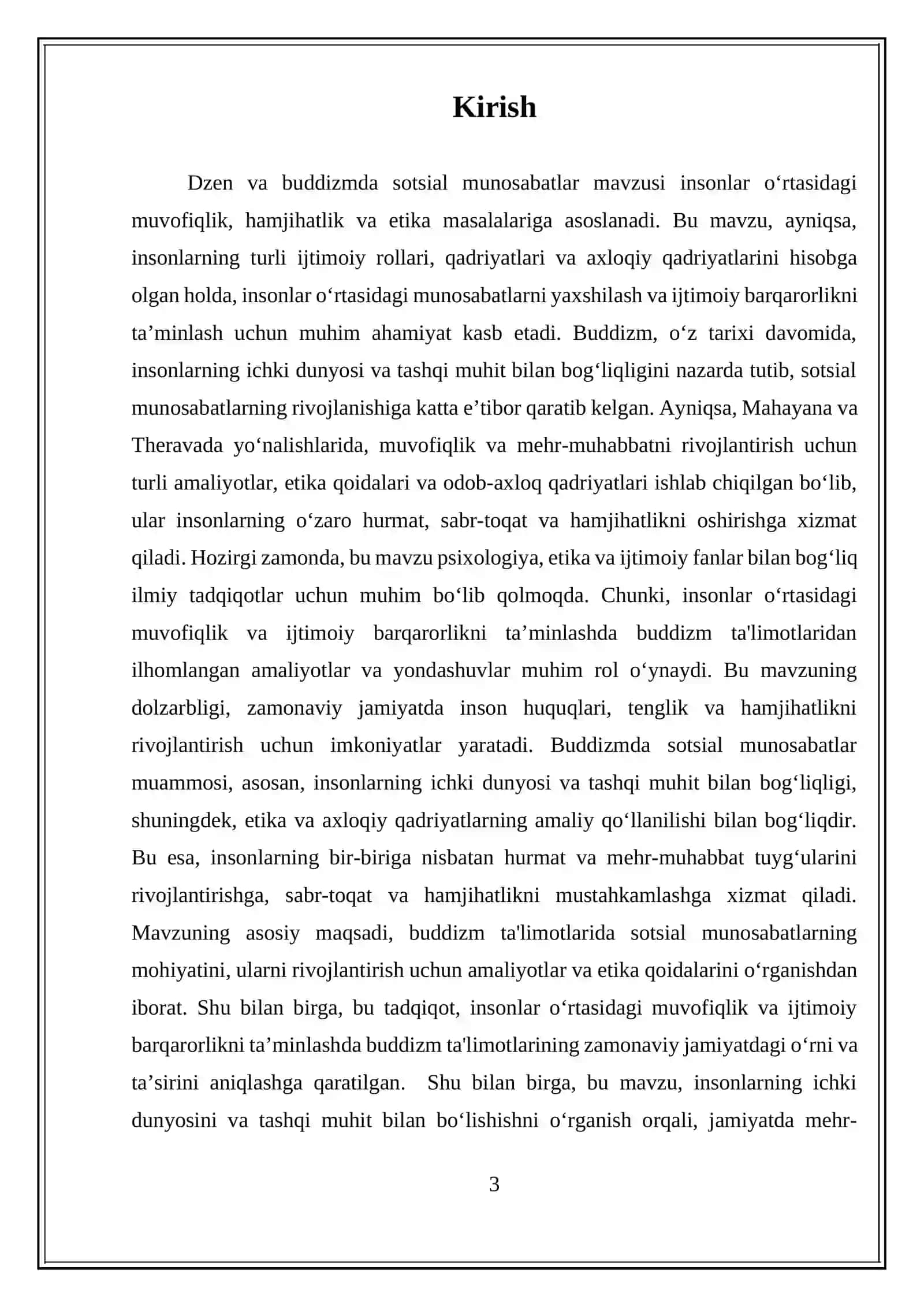 Dzen va buddizmda sotsial munosabatlar 3