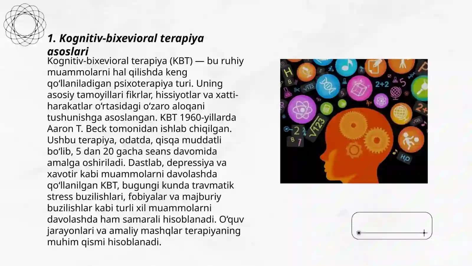 Kognitiv-bixevioral terapiya asoslari 3