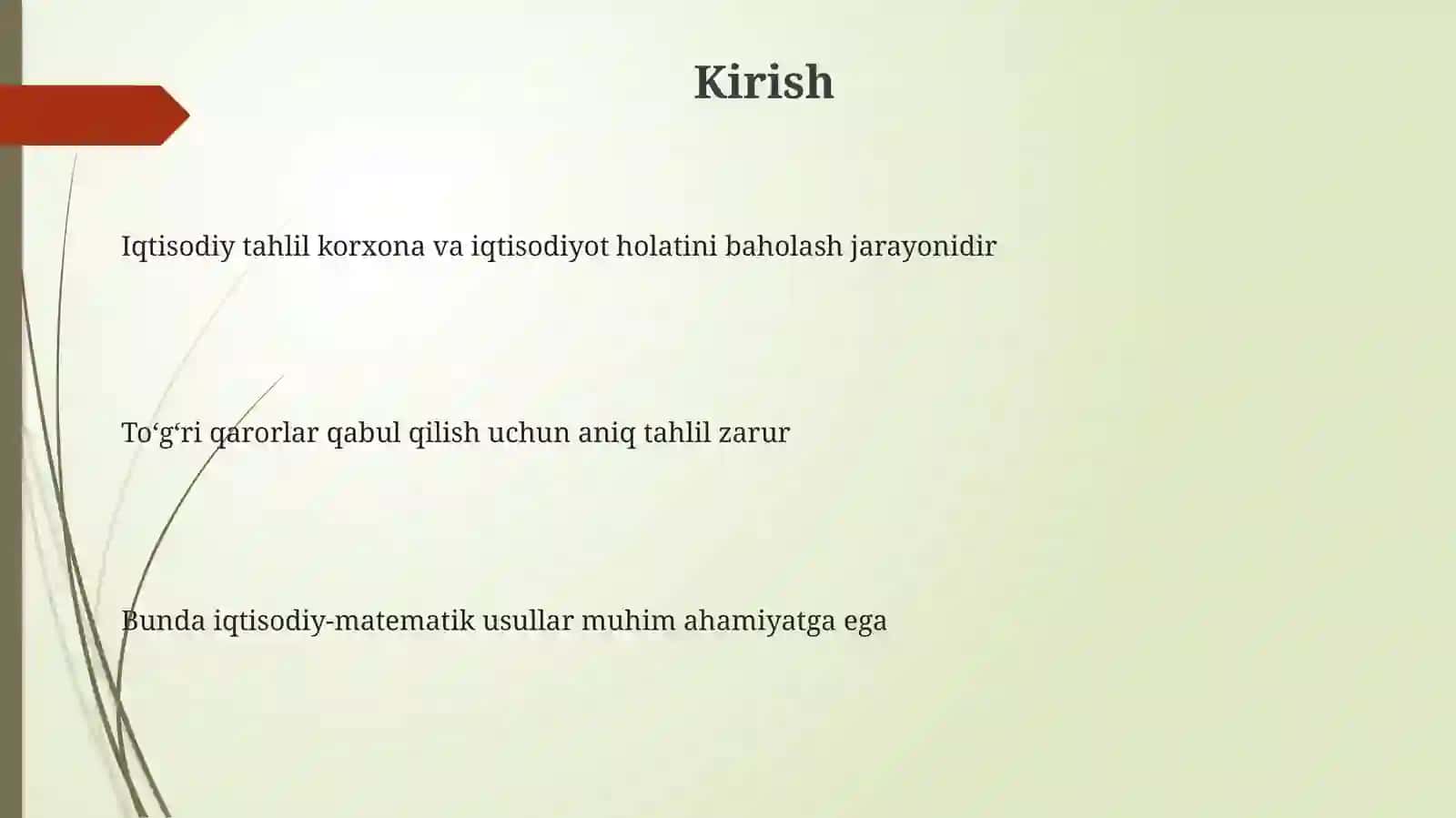 Iqtisodiy matematik usullar 3