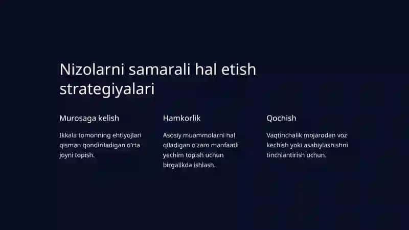 NIZOLI VAZIYATLARNI BOSHQARISH: Kirish 3