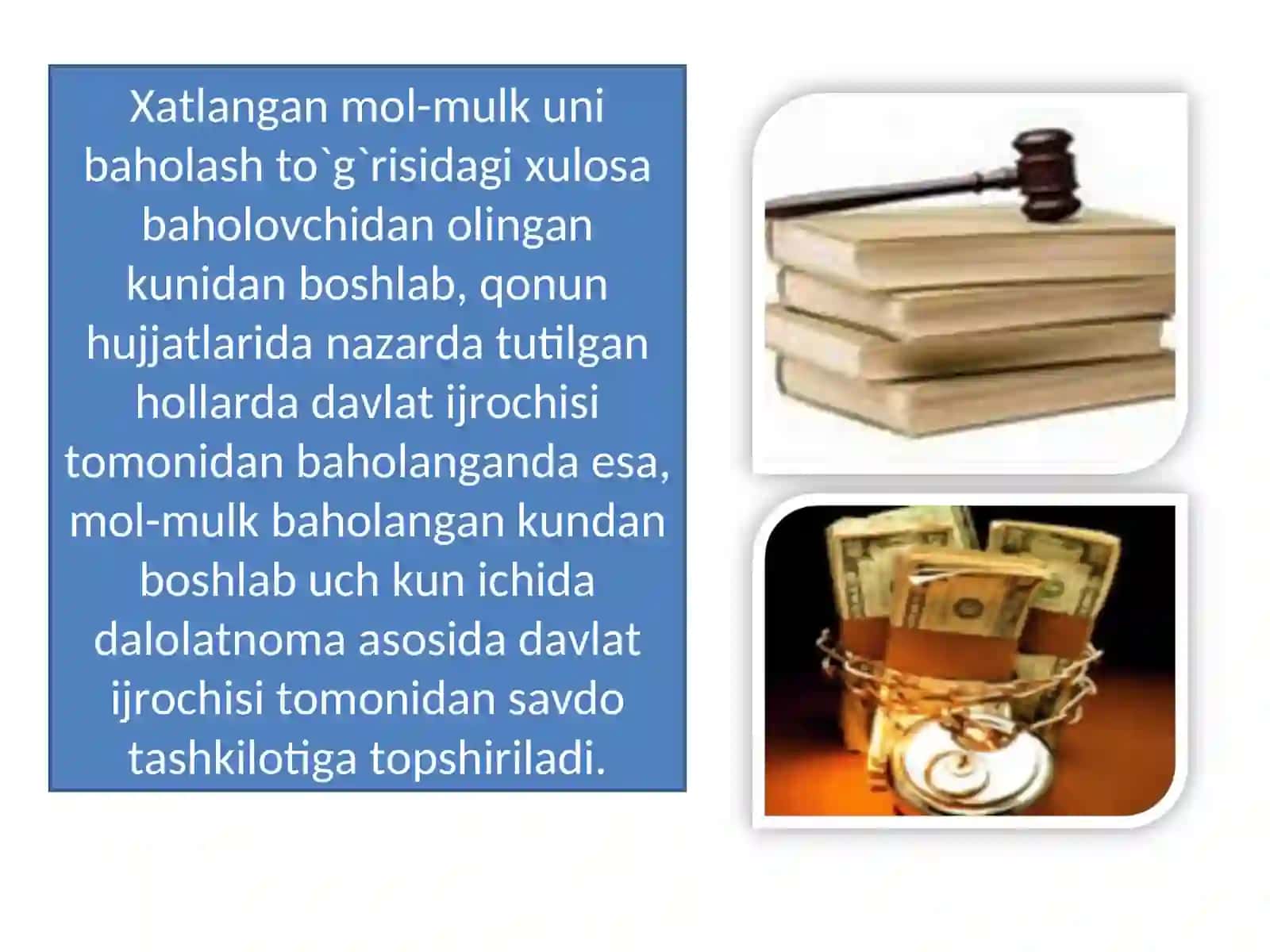 Mоl-mulkni realizatsiya qilish 3
