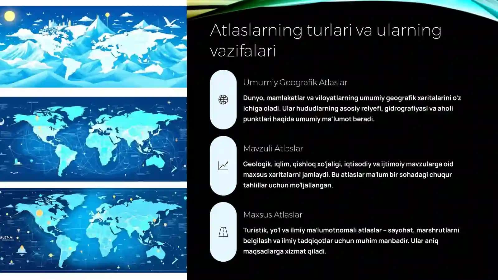 Oʻlkashunoslik Atlaslarini Oʻrganish 3