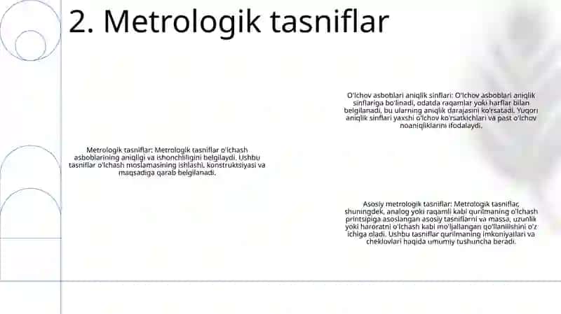 OʻLchash Asboblarini Aniqlik Klaslari 3