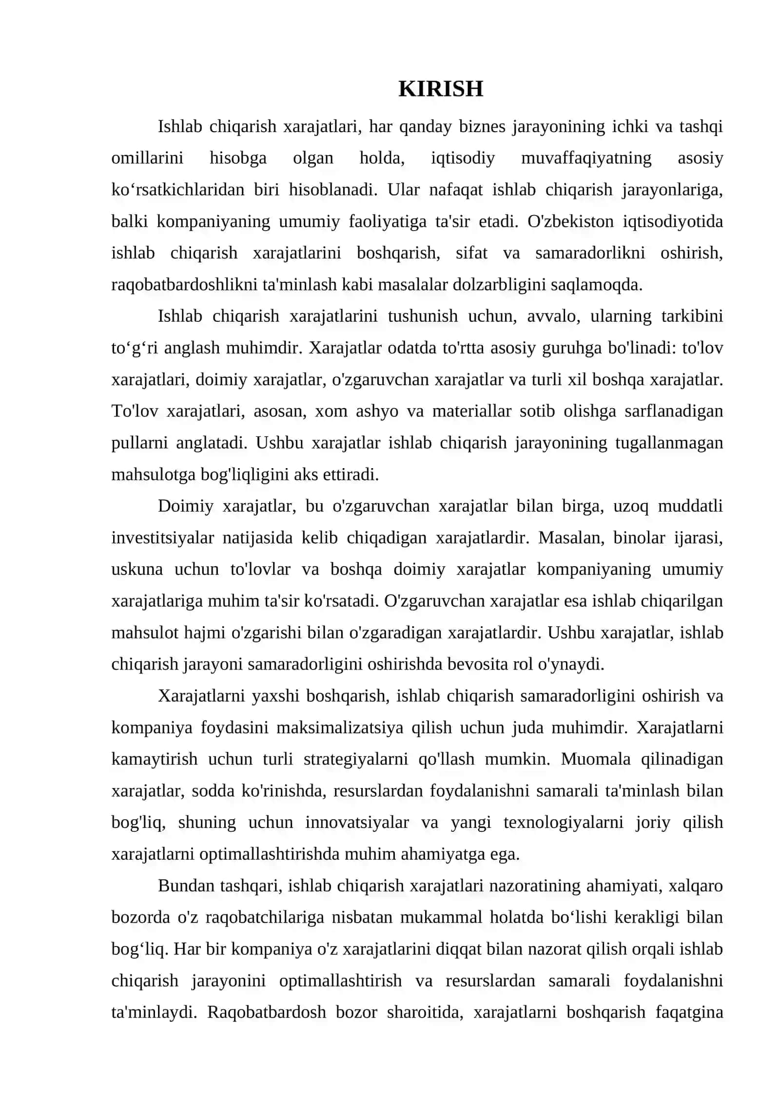 ISHLAB CHIQARISH XARAJATLARI 3