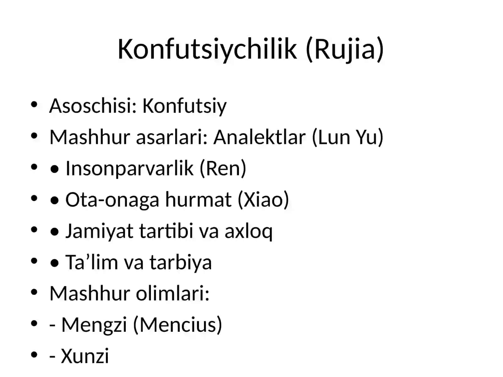 XITOY FALSAFASI 3
