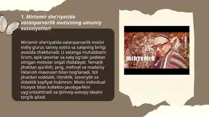 Mirtemir sheʼriyatida vatanparvarlik motivi 3