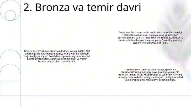Turkmaniston Qadimgi Davr Arxeologiyasi 3
