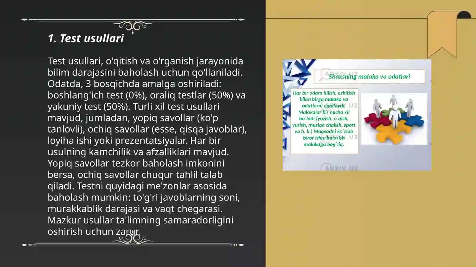 Shaxsni oʻrganish metodlari 3